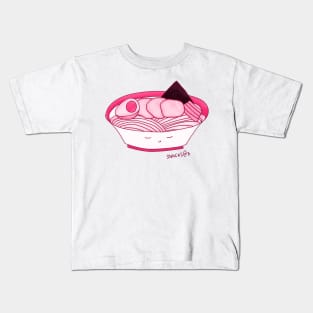 Ramen in PINK Kids T-Shirt